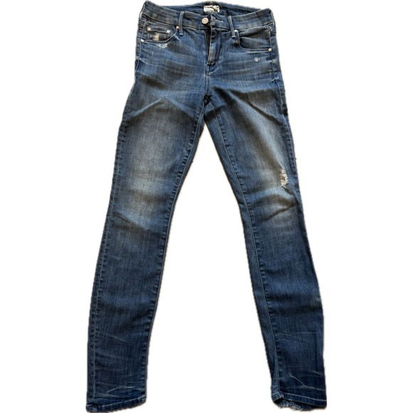 Mother The Looker Graffiti Girl Skinny Jeans Sz 24 - Picture 3 of 7